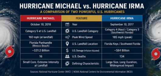 Hurricane Michael vs. Hurricane Irma